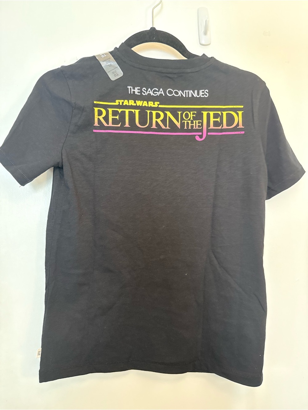 GAP Black Star Wars Tee with Pink & Purple Lightsabers - Picture 2 of 5
